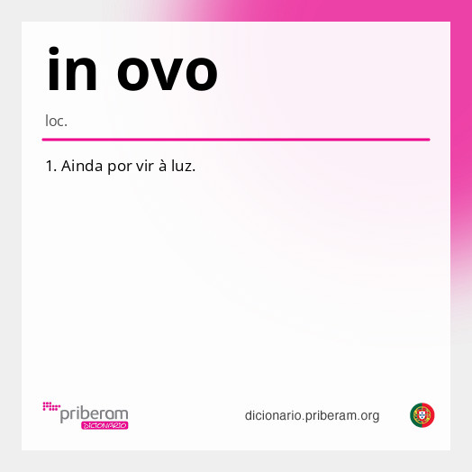 Significado de in ovo